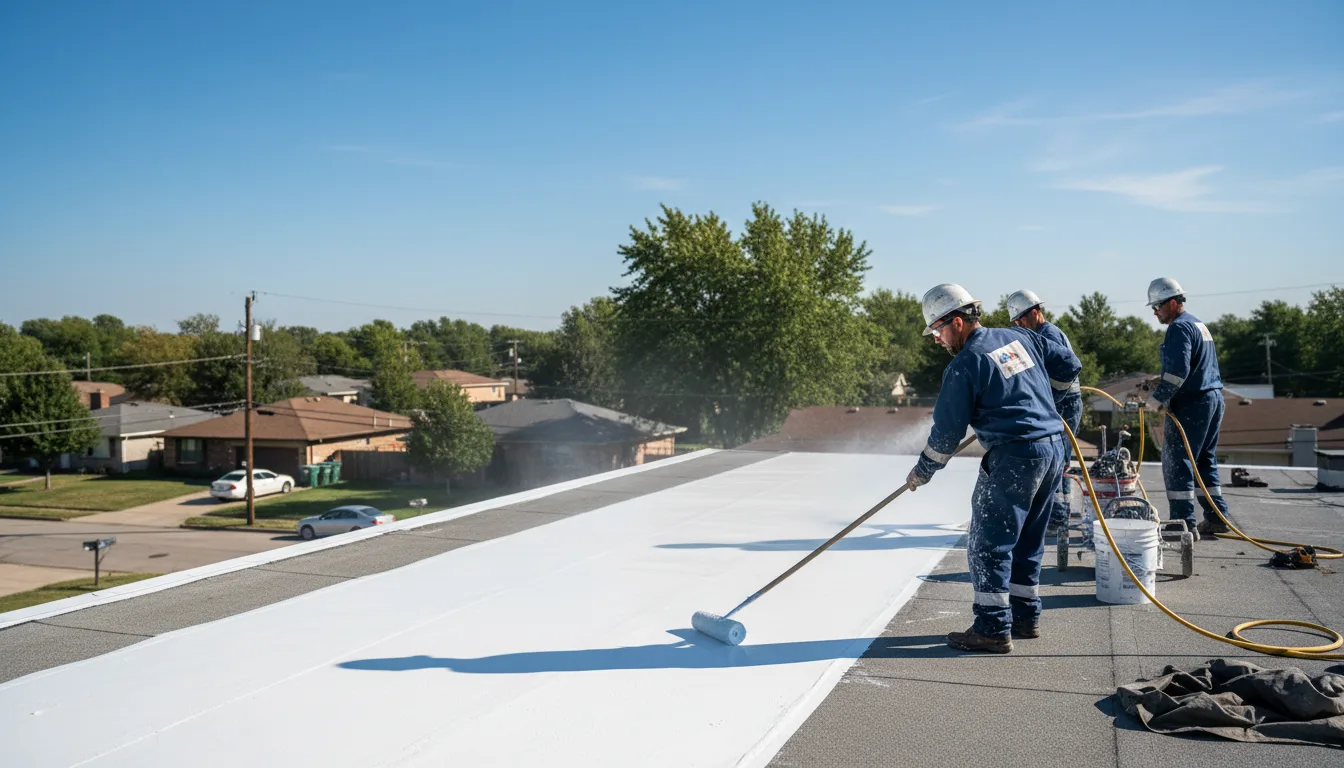 Commercial roof coating in Central Falls, RI near me